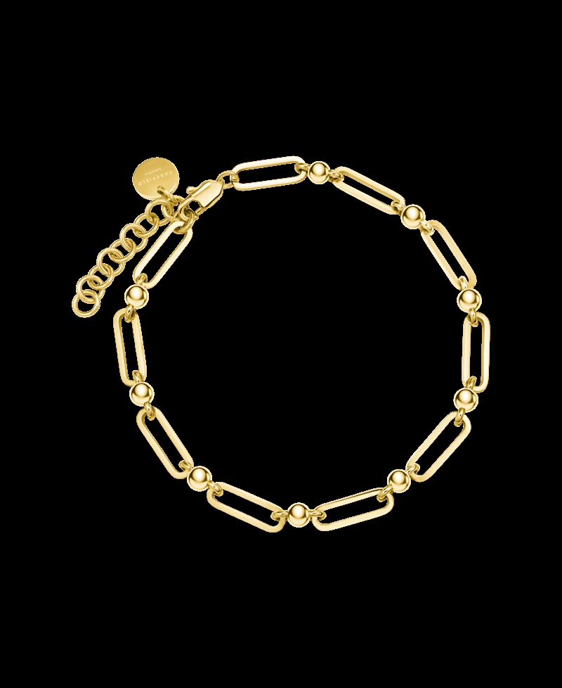 Rosefield Crystal Multilink Bracelet Gold