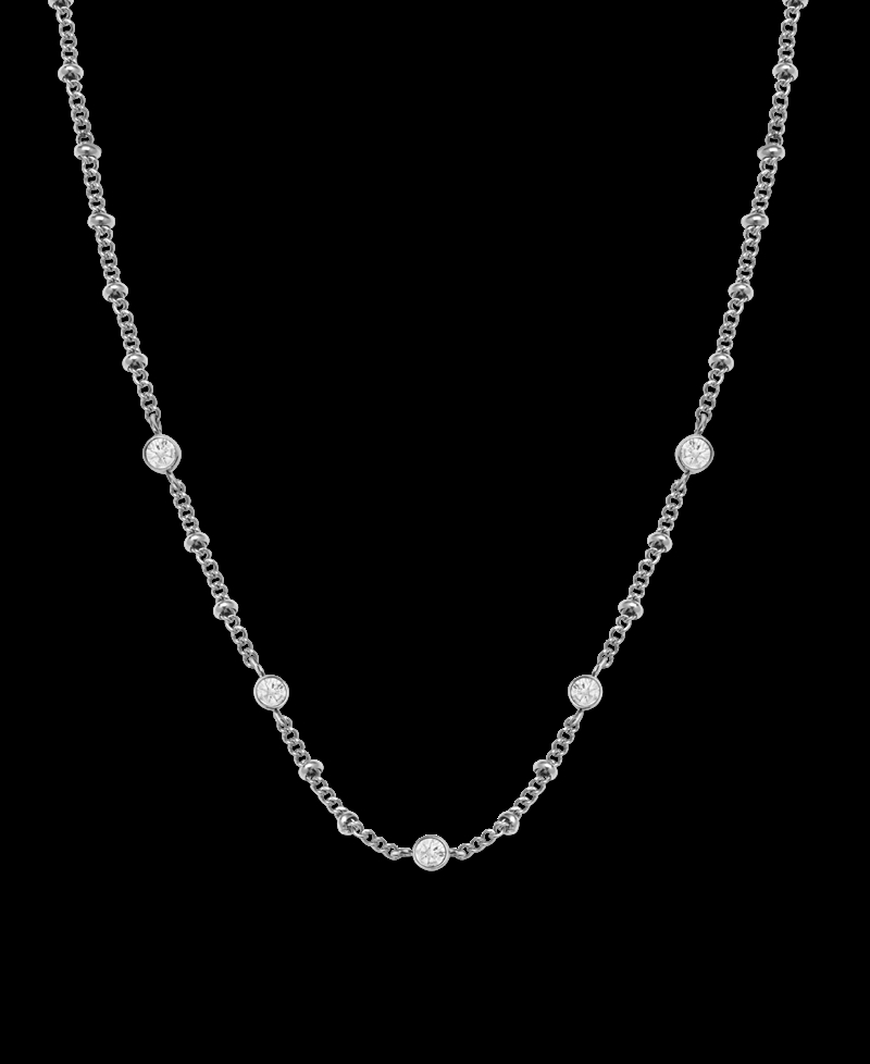 Rosefield Crystal Necklace Silver