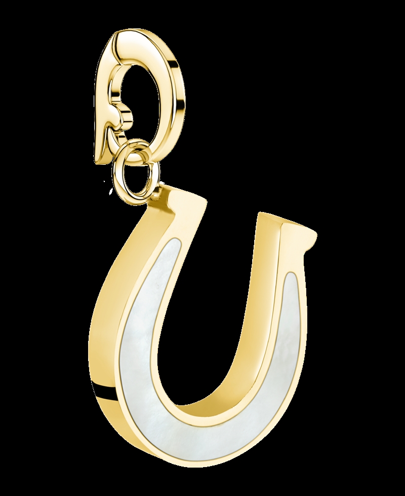 Rosefield Pendant Gold Lucky Symbol MOP Horseshoe