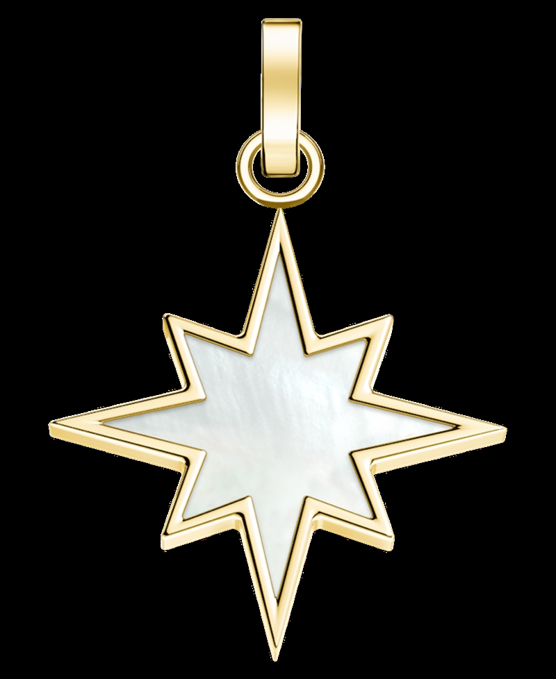 Rosefield Pendant Gold Lucky Symbol MOP Polestar