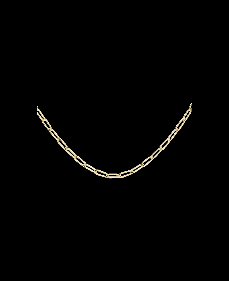 Rosefield Rectangle Chain Necklace Gold